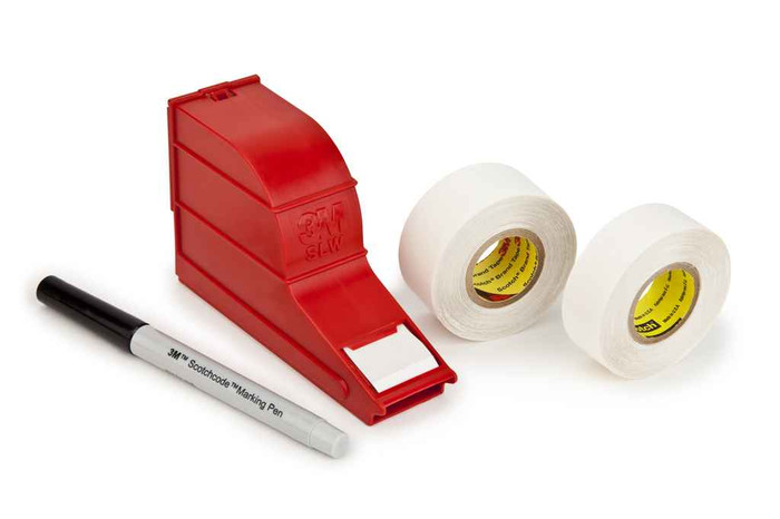 3M 7000031501 3M™ ScotchCode™ Wire Marker Write-On Dispenser with Tape and Pen SWD, 0.75 in x 1.375 in, 10/Case
