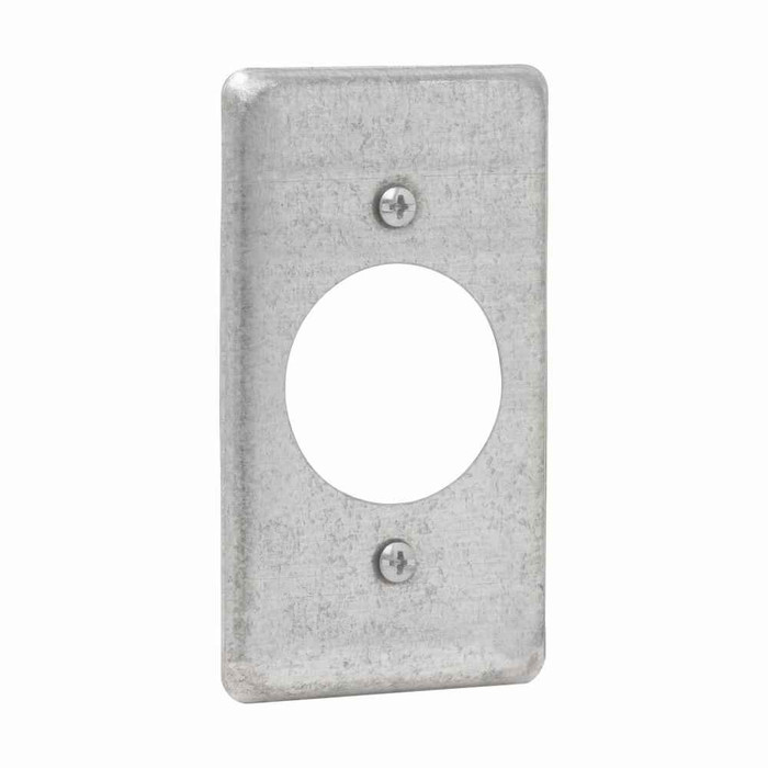 Crouse-Hinds TP610 Eaton series Utility Box Cover, Steel, For 20-30A, twist-lock, 1-19/32"