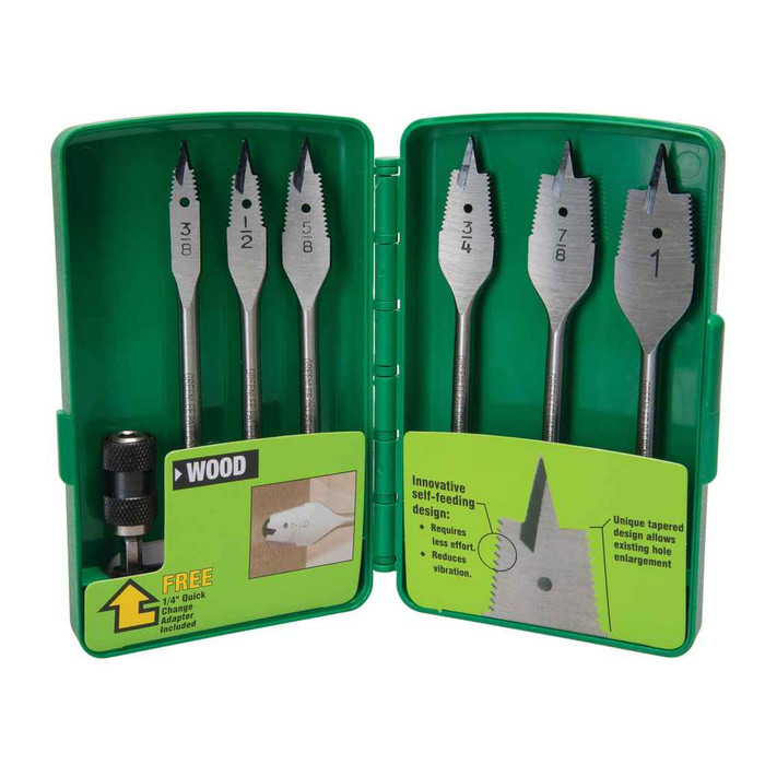 Greenlee 50122380 Self-Feeding Spade Bit Kit (6PC)