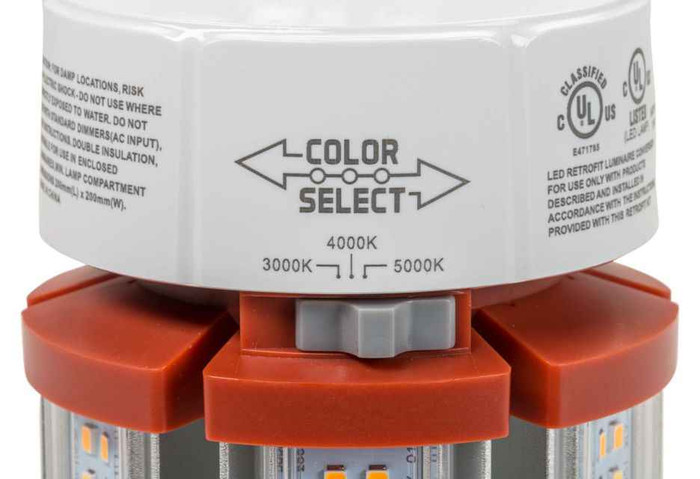 Keystone KT-LED54PSHID-EX39-8CSB-D 54W LED HID Replacement lamp feat. Power Select & Color Select, EX39 Base