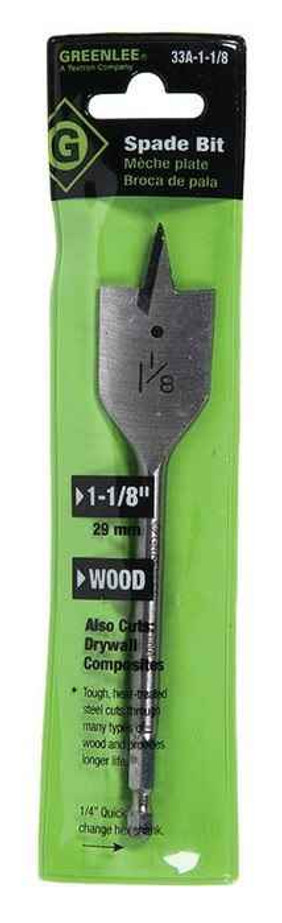 Greenlee 33A-1-1/8 1-1/8" Spade Bit Greenlee 33A-1-1/8 1-1/8" Spade Bit