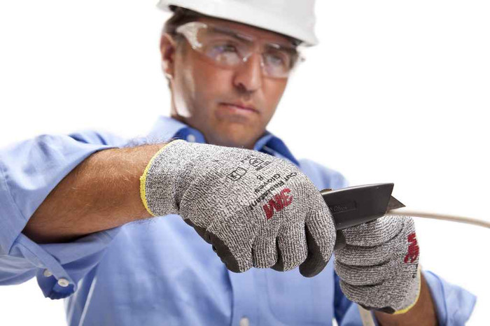 3M 7100097230 3M™ Comfort Grip Gloves, L2 Cut Resistant (ANSI 1), Size Large, 72 Pair/Case
