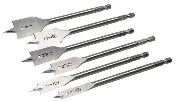 Greenlee 33AR-6 6-Piece Spade Bit Set, 3/8" - 1"