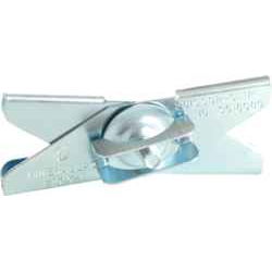 Minerallac Scissor Clip T-Bar Hanger 1" with 1/4"-20 x 5/8" Stud and Wing Nut Washer - Zinc Plated Steel, 100 Pack