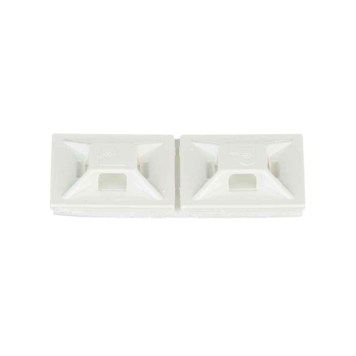 Panduit ABMM-A-D ABMM-A-D Cable Tie Mount, White, ABS, Rubber Adh., 0.75x0.75", PK500