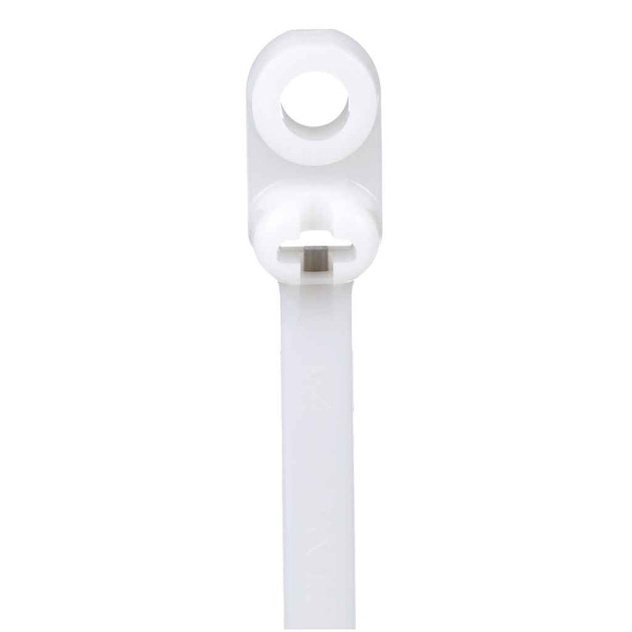 Panduit BC2S-S10-C Dome-Top® BC2S-S10-C Locking Clamp Barb Tie, PA6.6, M5, 8.5"L, 50lb, PK100