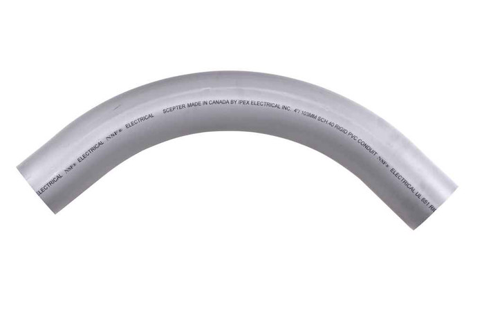 Kraloy 078549 40STD4090 4"x90D PVC STD ELBOW SPxSP SCH40 KRALOY