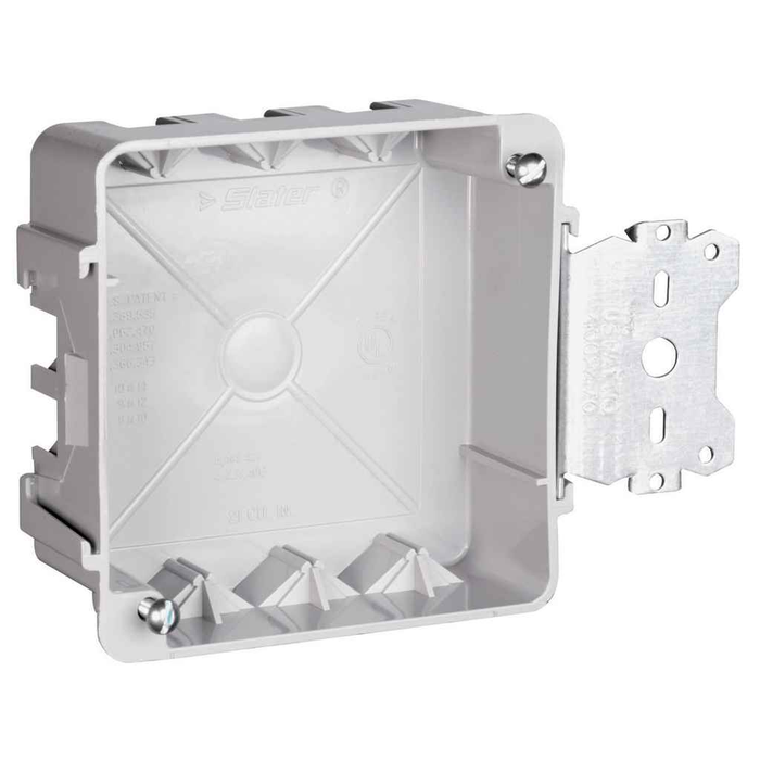 Pass & Seymour S4421SAC 4-in Square Junction Box, Thermoplastic