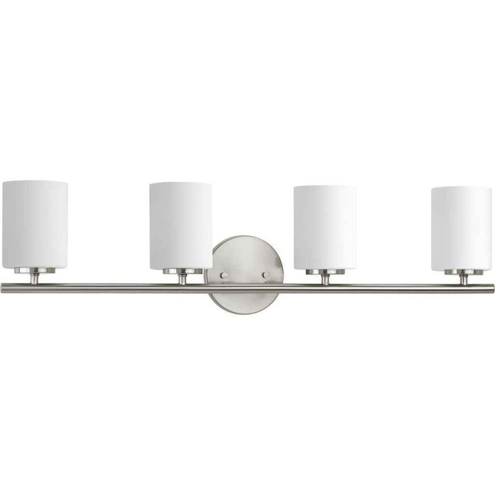 Progress Lighting P2160-09 Four-Light Brushed Nickel bath and vanity light