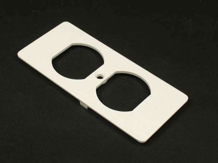 Wiremold 5507D-WH 5500 Duplex Recptacle Faceplate Fitting