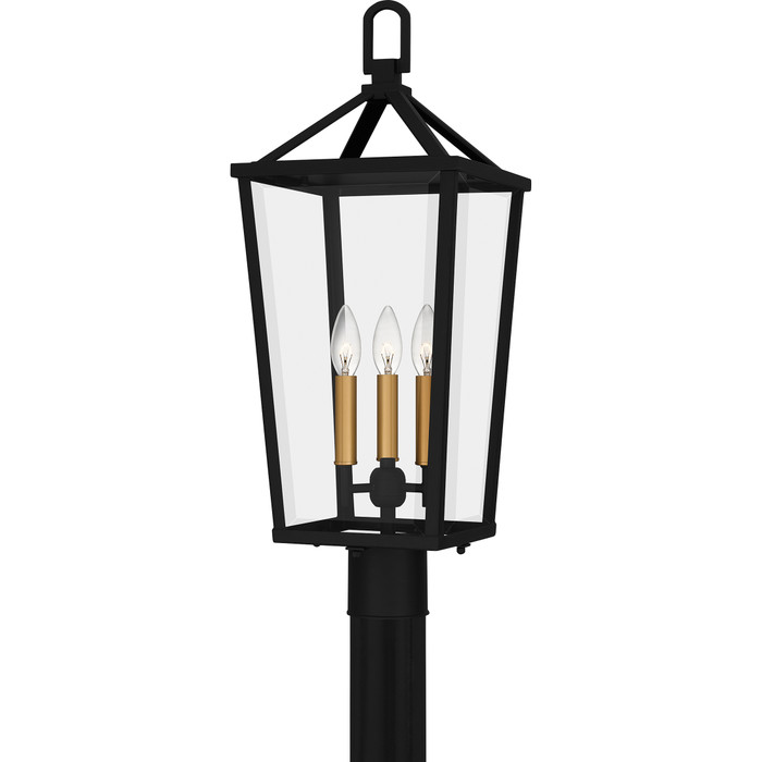 Quoizel QZL-HUL9009 Traditional Outdoor post 3 light
