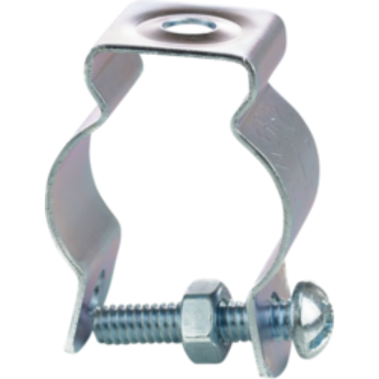 Minerallac Conduit Hanger with Bolt and Nut - 1-1/2" EMT or 1-1/4" Rigid/IMC, Zinc Plated Steel