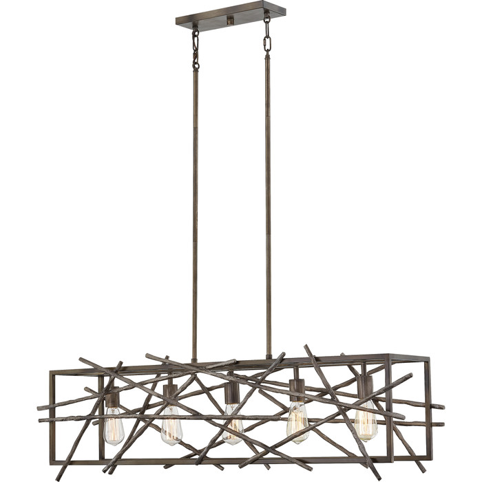 Quoizel QZL-BRH5042 Transitional Linear chandelier 5 light