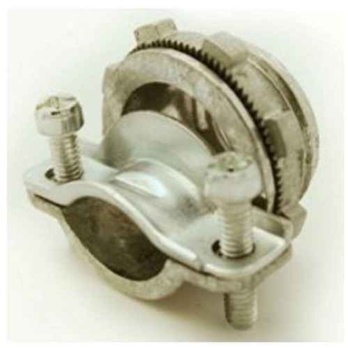 Bridgeport Fittings 682-DC2 Two Screw Strap Type AC/MC Connector 3/4", Die Cast Zinc Round Bridgeport Fittings 682-DC2 Two Screw Strap Type AC/MC Connector 3/4", Die Cast Zinc Round