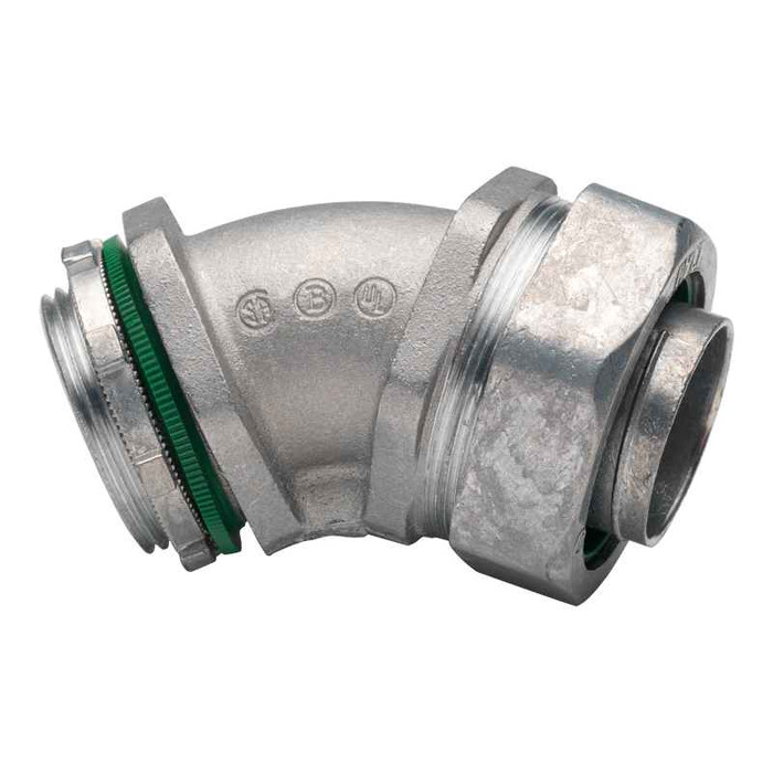 Bridgeport Fittings 435-LT2 Liquid Tight Straight Connector 2", Die Cast Zinc, NPT Threads Bridgeport Fittings 435-LT2 Liquid Tight Straight Connector 2", Die Cast Zinc, NPT Threads