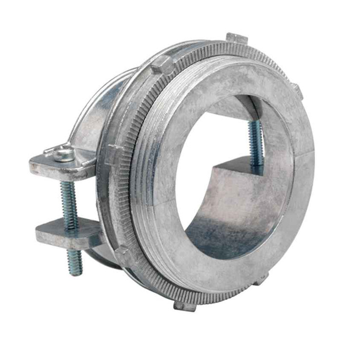 Bridgeport Fittings 684-DC2 Two Screw Strap Type MC Connector 1-1/4", Die Cast Zinc Round Bridgeport Fittings 684-DC2 Two Screw Strap Type MC Connector 1-1/4", Die Cast Zinc Round