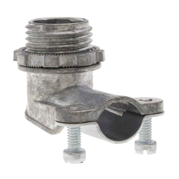 Bridgeport Fittings 801-DC2 90-Degree Connector 3/8", Die Cast Zinc
