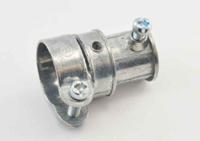 Bridgeport Fittings 281-DC Combination EMT To FMC Transition Coupling 1/2" To 1/2", Zinc Bridgeport Fittings 281-DC Combination EMT To FMC Transition Coupling 1/2" To 1/2", Zinc