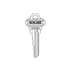 Schlage Commercial 48-056 Classic Cut Control Key For Full Size Core, Standard Bow, Embossed