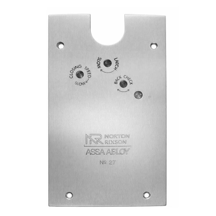Norton Rixson 27 Series Floor Plate Pack - Heavy-Duty Architectural Grade Metal Construction