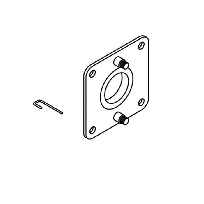 Corbin Russwin ML2000 Adapter for Half Working Trim, 1-3/4" door