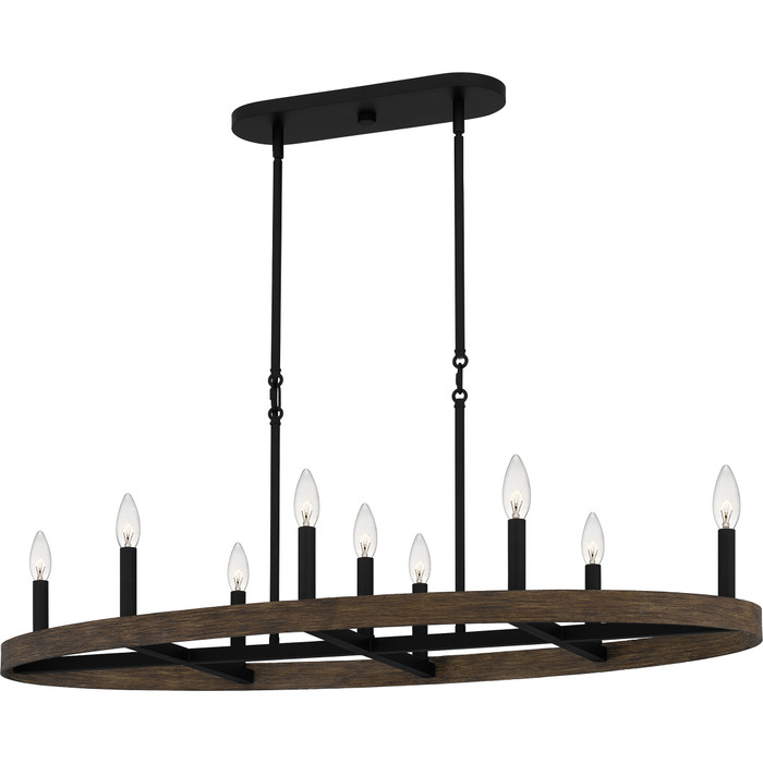 Quoizel QZL-HDR842 Farmhouse Linear chandelier 9 lights