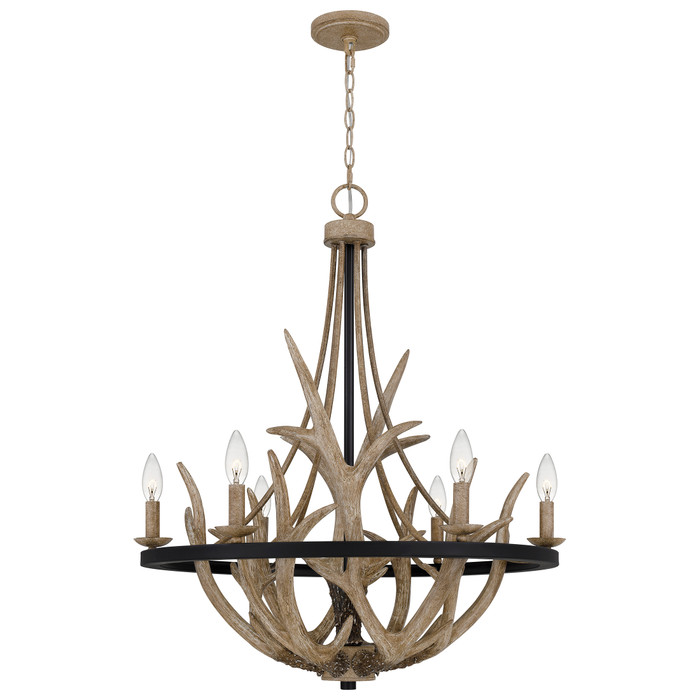 Quoizel QZL-JR5006 Transitional Chandelier 6lts Quoizel QZL-JR5006 Transitional Chandelier 6lts