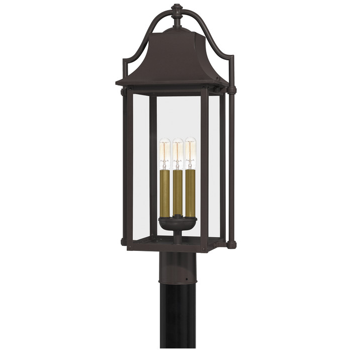 Quoizel QZL-MAN9011 Transitional Outdoor post 3 light