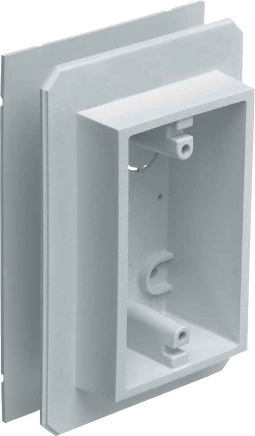 Arlington Industries Weatherproof Siding Device Outlet Box - Universal Installation for All Siding Types