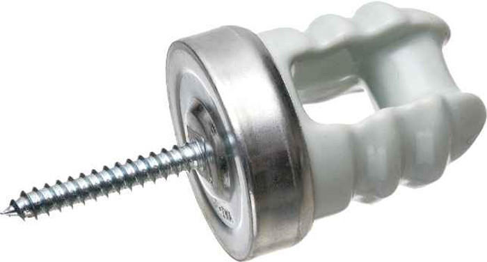 Arlington Industries Wire Holder, Porcelain and Galvanized Steel Arlington Industries Wire Holder, Porcelain and Galvanized Steel