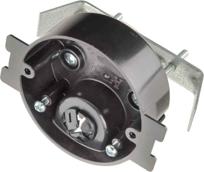 Arlington Industries Small Diameter Retrofit Sconce Box - 3-1/4" Black Plastic Construction