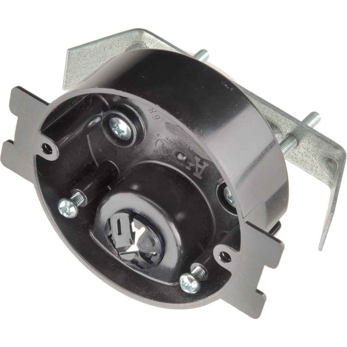Arlington Industries 3-1/4" Retrofit Sconce Box - Black Plastic Construction with UL Listing