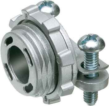 Arlington Industries Zinc Die-Cast 1-1/2" Knockout Cable Connector with Round End Stop