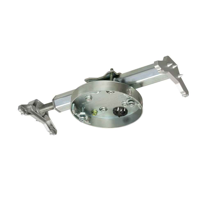 Arlington Industries Steel Fan and Fixture Pan Box with Adjustable Mounting Bracket 8.0 cu. in. Silver Finish for Wood I-Joists