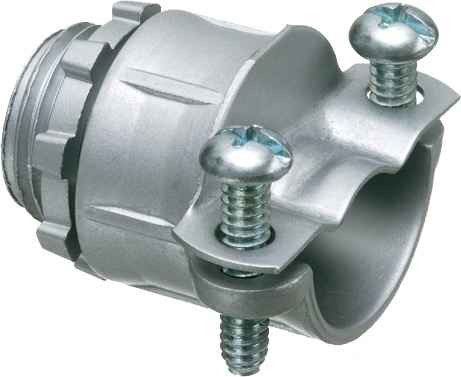Arlington Industries Twin Screw Zinc Die-Cast Knockout Connectors - For Multiple Cable Types