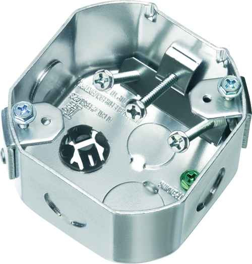 Arlington Industries Steel Fan-Rated Ceiling Box with Side Joist Mount