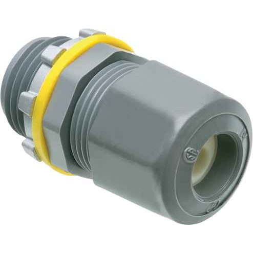 Arlington Industries Non-Metallic Underground Feeder Cable Connector with Low Profile Design - Gray Plastic UL/CSA Listed