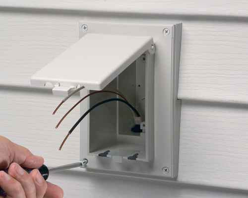 Arlington Industries Low Profile Inbox for Retrofit Siding Construction