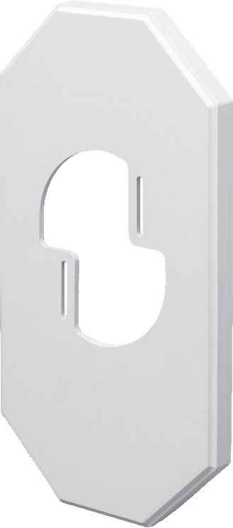 Arlington Industries Large Light Fixture Mounting Plate for Siding Blocks