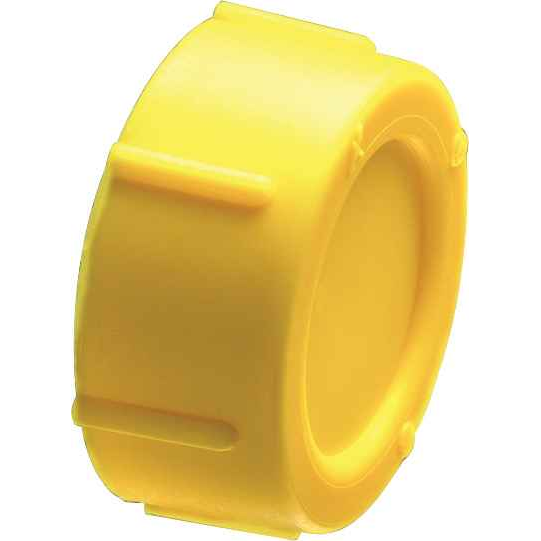 Arlington Industries Push-On Conduit Cap - Yellow Plastic Construction for Electrical Protection