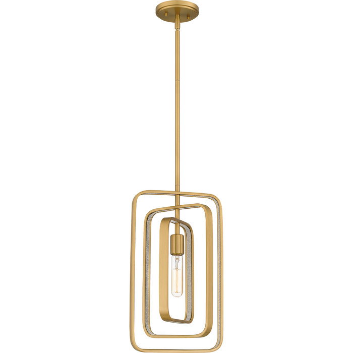 Quoizel QZL-PCDPR1510 Modern Mini pendant 1 light brushed weathered b