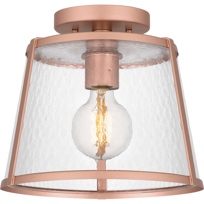 Quoizel QZL-QFL5612 Transitional Semi flush 1 light matte rose