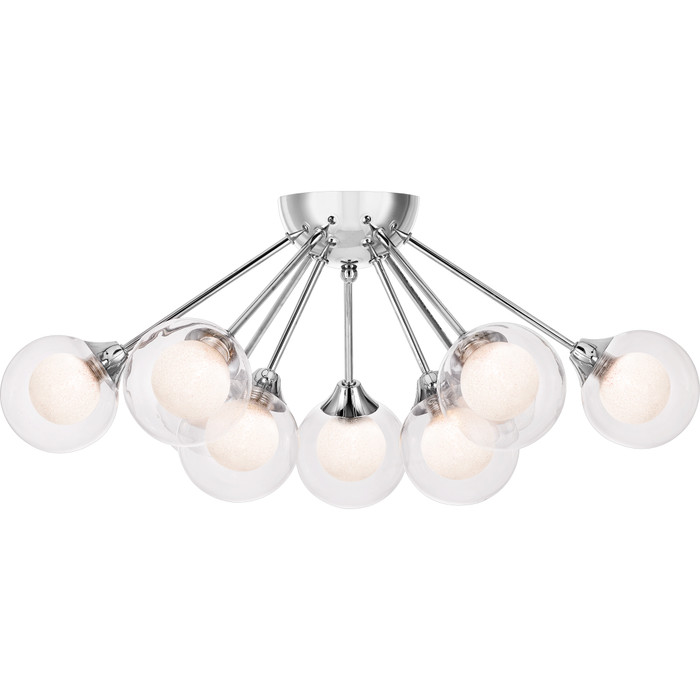 Quoizel  Contemporary 9 lgt semi flush chrome QZL-PCSB1722