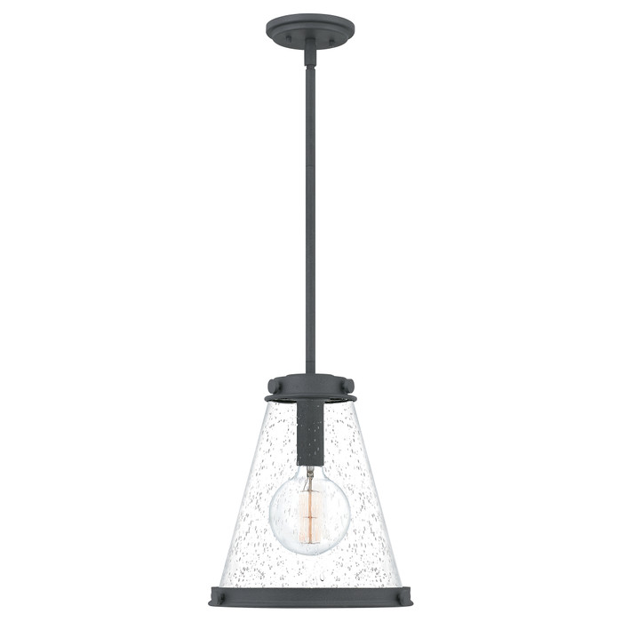 Quoizel  Transitional Mini pendant 1 light mottle black QZL-QP5260