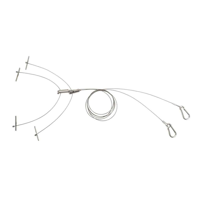 Keystone KT-HBLED-CABLE-1B-KIT Aircraft Cable Hanging Kit for LED High Bay fixtures, Option 1B