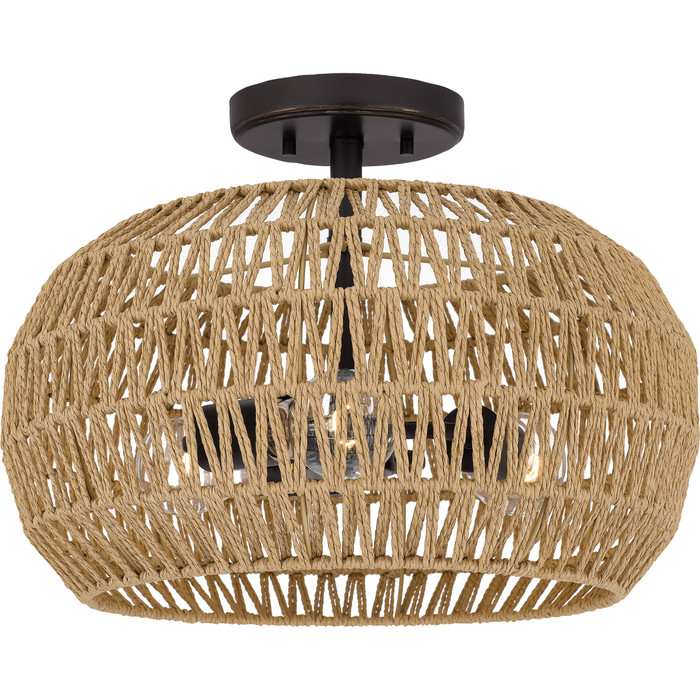 Quoizel QZL-QSF4034 Coastal Semi flush 3 lights