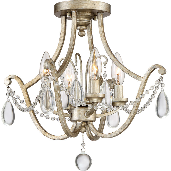 Quoizel QZL-REG1716 Traditional 4 lgt semi flush vintage