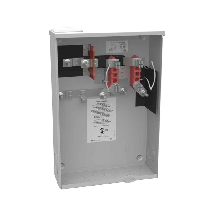 Milbank U2986-XL 4 Terminal Ringless Small Closing Plate Side Bussed Tall Stud Type