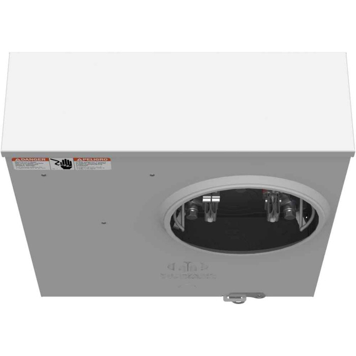 Milbank U3599-O-KK-BLG 5 Terminal Ringless Meter Socket Plain Top Horn Bypass with 7/8" Barrel Lock Provision