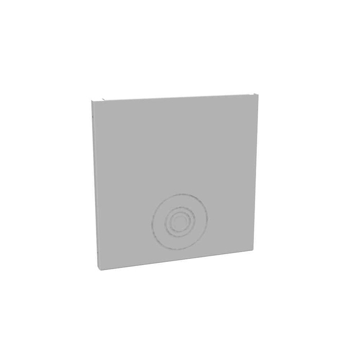Milbank GE Wireway End Type 1 Screw Cover ANSI 61 Gray Steel